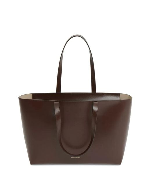 Mansur Gavriel Brown Small Zip Tote Bag