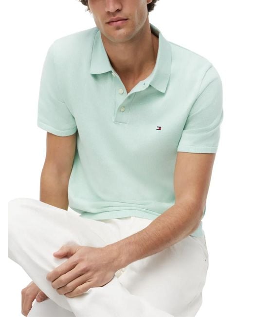 Tommy Hilfiger Blue Short-Sleeve Polo Shirt for men