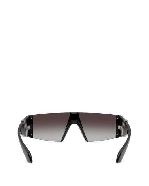 Versace Gray Edge Mask Sunglasses