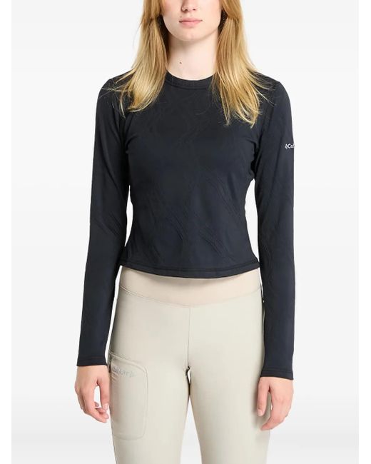 Columbia Blue Granite Point Ls Crew Top