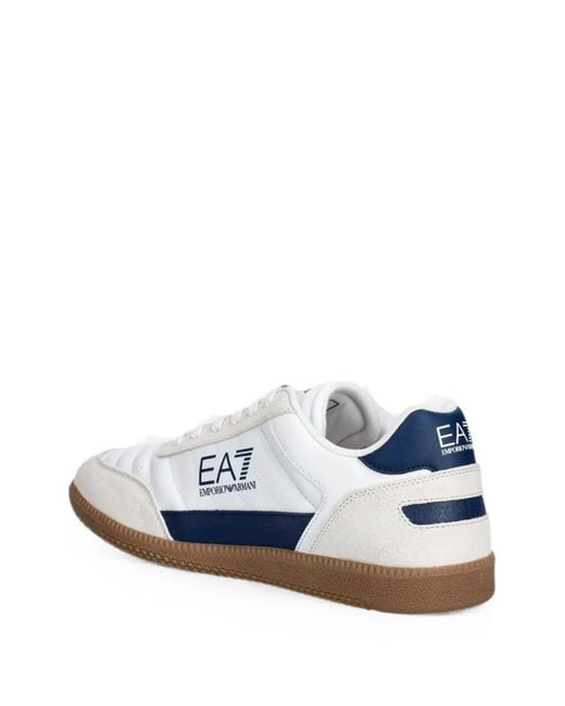 Baskets À Logo Imprimé EA7 en coloris White