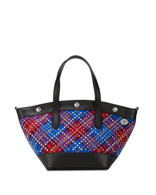 tartan shopper bag