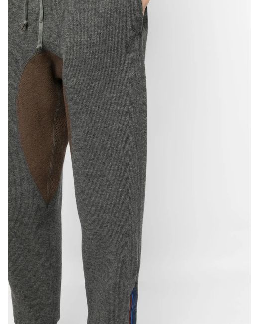 Kolor Gebreide Broek in het Gray voor heren