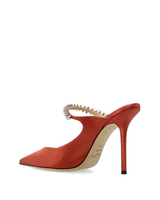 Jimmy Choo Red Bing 100 Mules