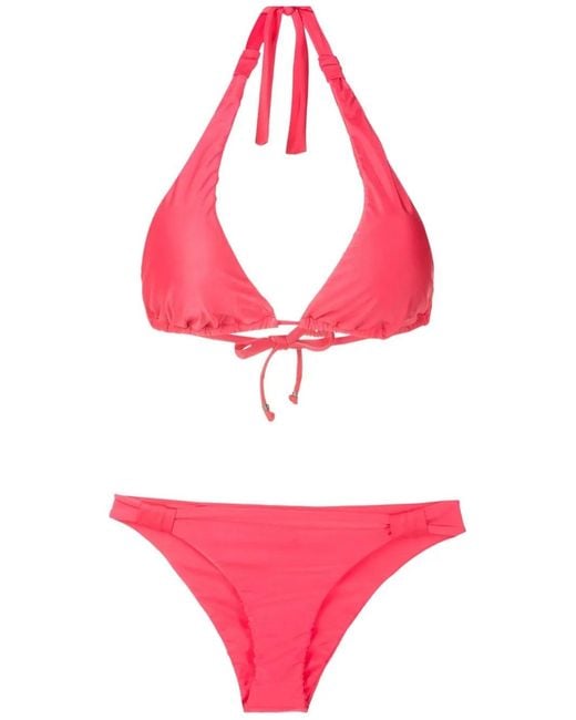 Amir Slama Pink Halterneck Non-Wired Bikini Set
