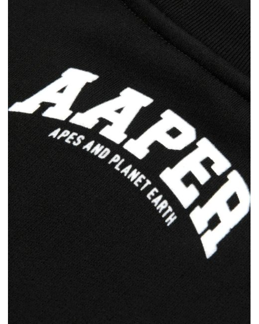 Aape By A Bathing Ape Black Planet Earth Sweatshirt for men