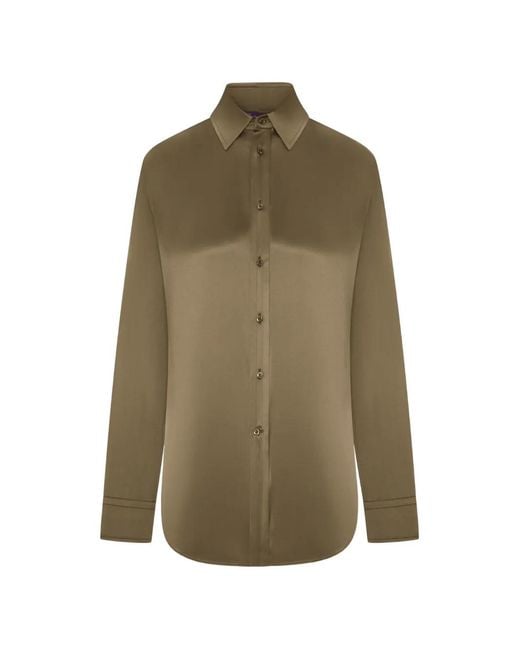 Ralph Lauren Green Adrien Long-Sleeve Shirt