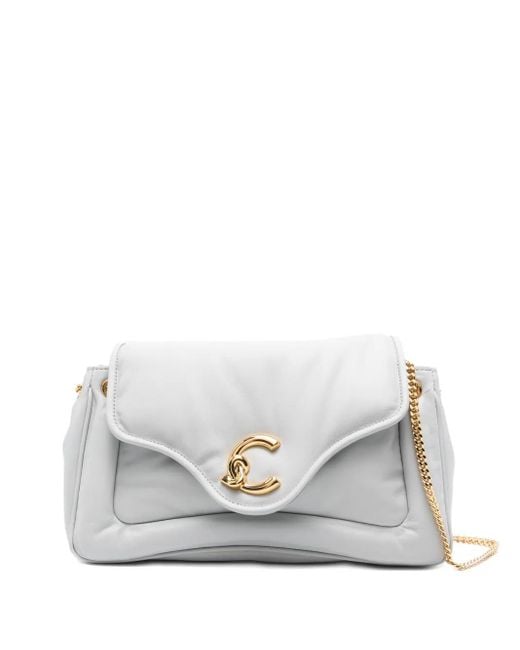 Borsa A Spalla Trapuntata Piccola di Coccinelle in White