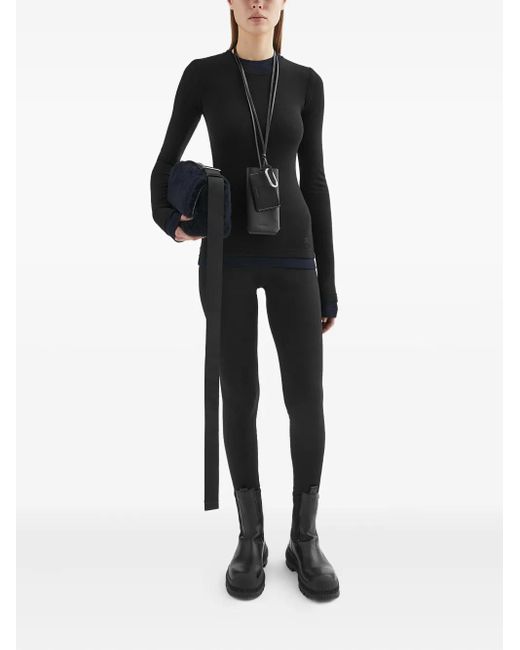 Jil Sander Black Wool T-Shirt