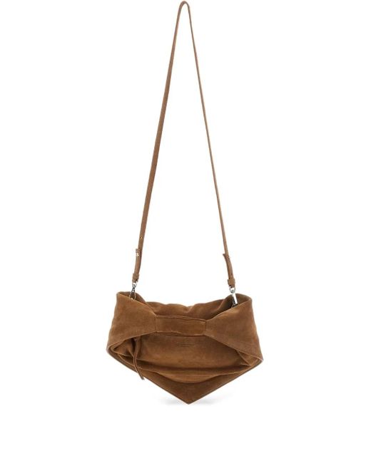 FEDERICO CINA White Torttelino Suede Tote Bag