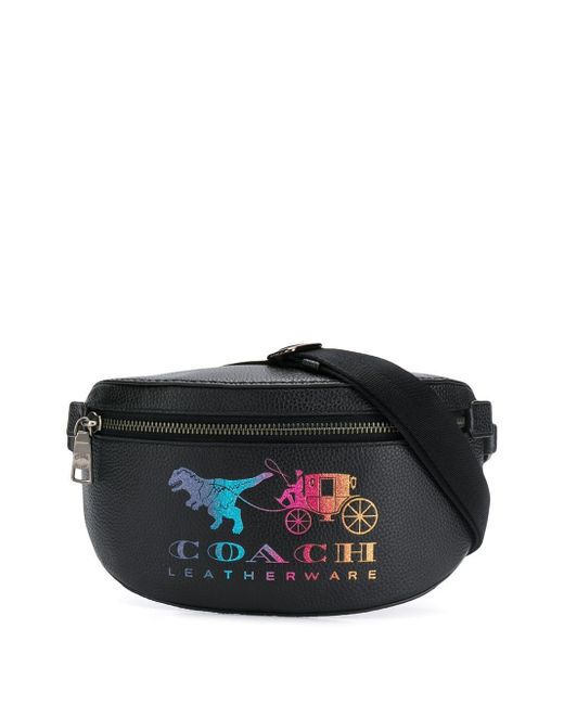 COACH Rexy And Carriage Belt Bag Black Multi