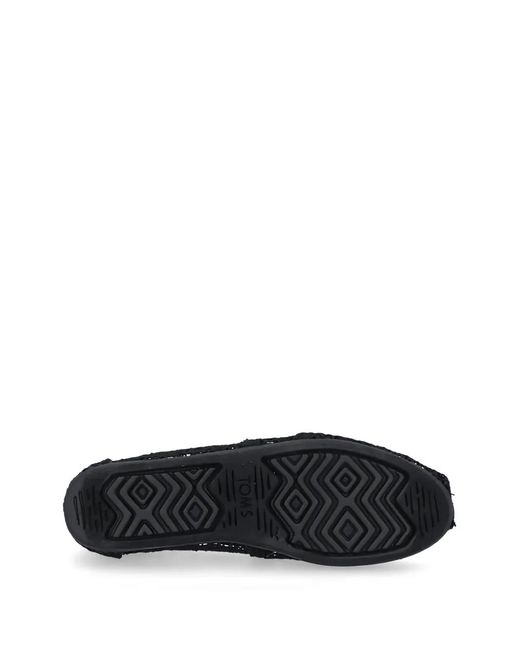 TOMS White Espadrilles À Détails Perforés