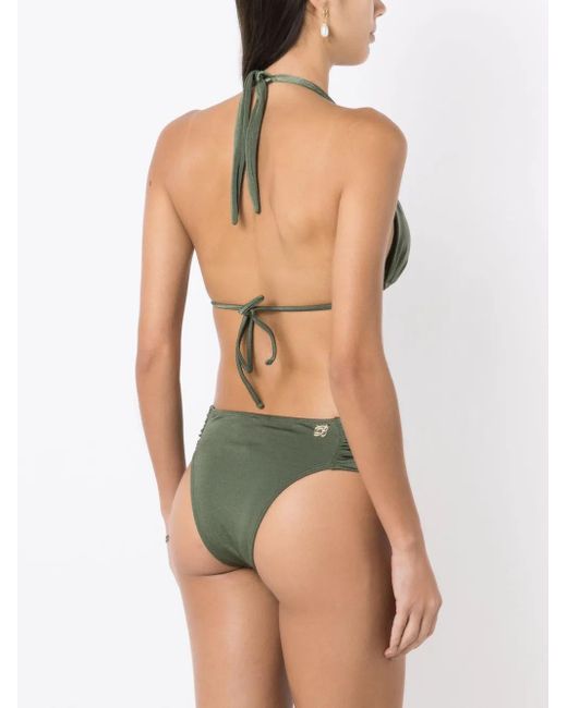 Set Bikini Con Dettaglio A Nodo di Brigitte Bardot in Green