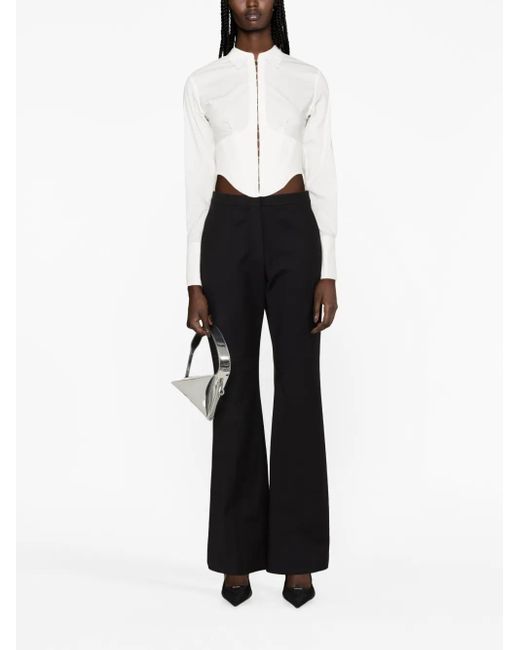 Givenchy Black Flared Tailored Trousers