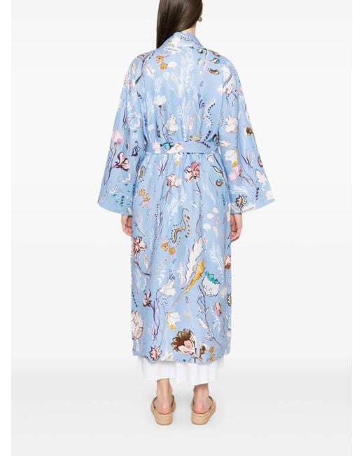 Dorothee Schumacher Floral Power コート Blue
