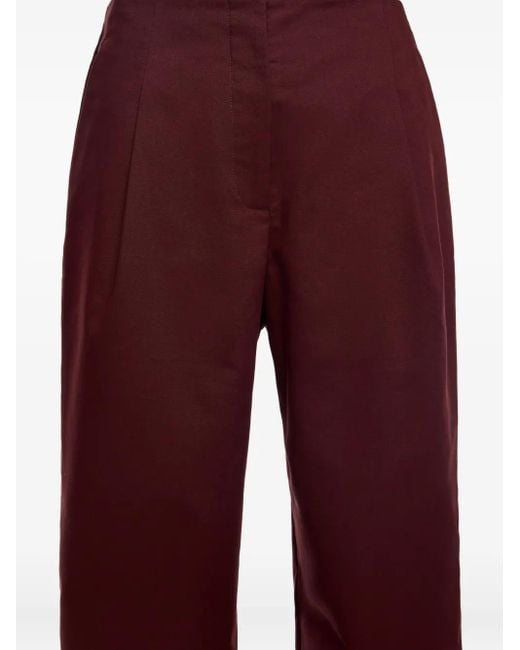 Bimba Y Lola フロントプリーツ パンツ Purple