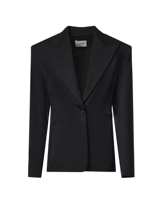 ANDAMANE Black Single-Breasted Blazer