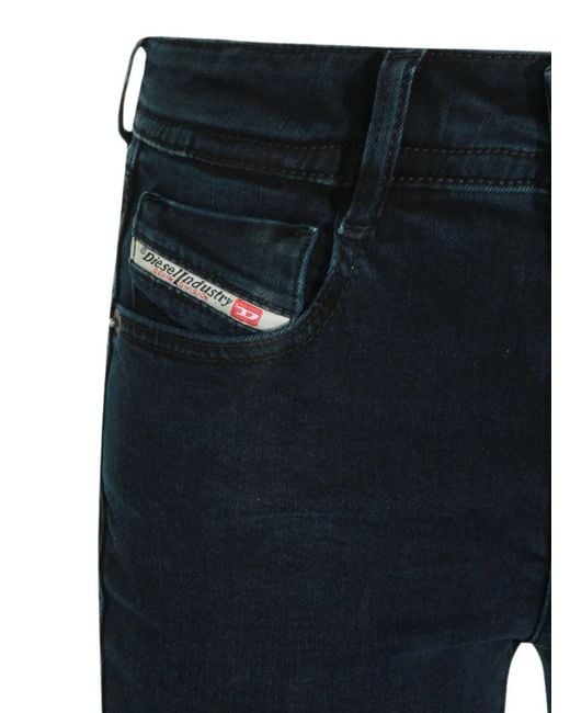 DIESEL Blue Flared-Leg Jeans
