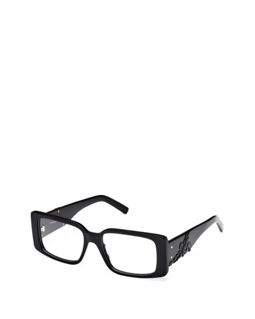 MCM Black Rectangle-Frame Glasses