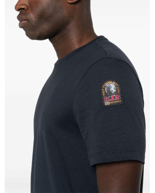 Parajumpers T-shirt Met Logopatch in het Blue voor heren