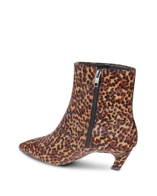 Ash Brown 50Mm Vicky Leopard-Print Boots