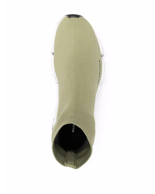 Balenciaga White Speed 2.0 Sock-Style Sneakers for men