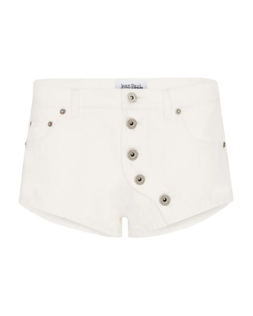 Shorts Corti Con Bottoni di Jean Paul Gaultier in Natural