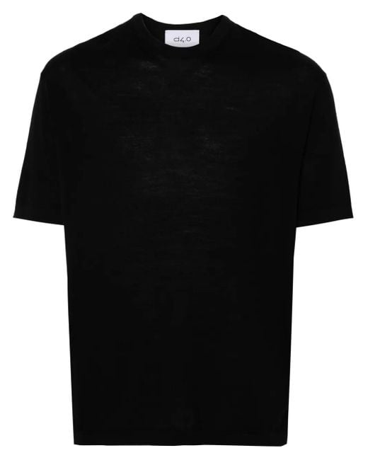 D4.0 Black Wool Sweater for men