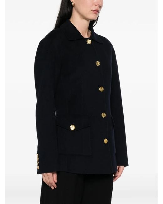 Arma Black Button-Fastening Jacket