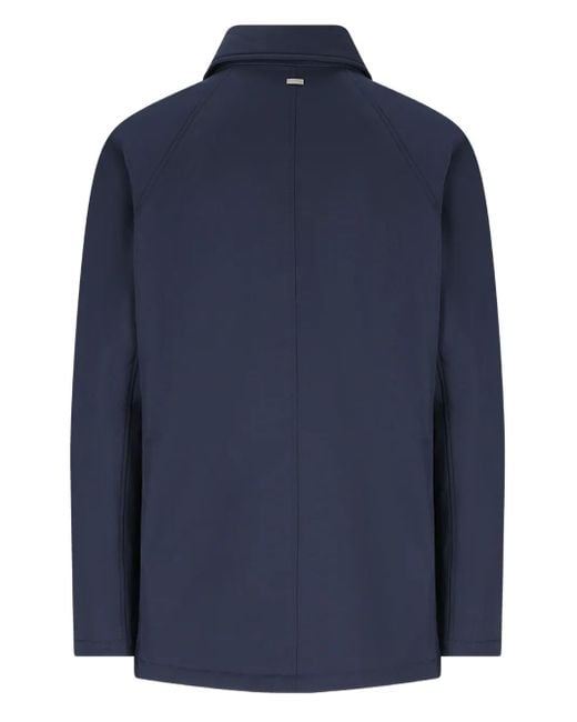 Herno Blue Flap-Pocket Padded Jacket for men