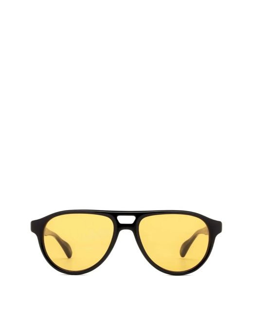 PETER AND MAY Metallic Pilot Sunglasses