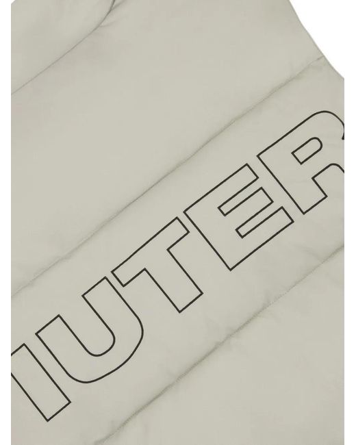 Iuter Gray Button-Up Puff Vest for men