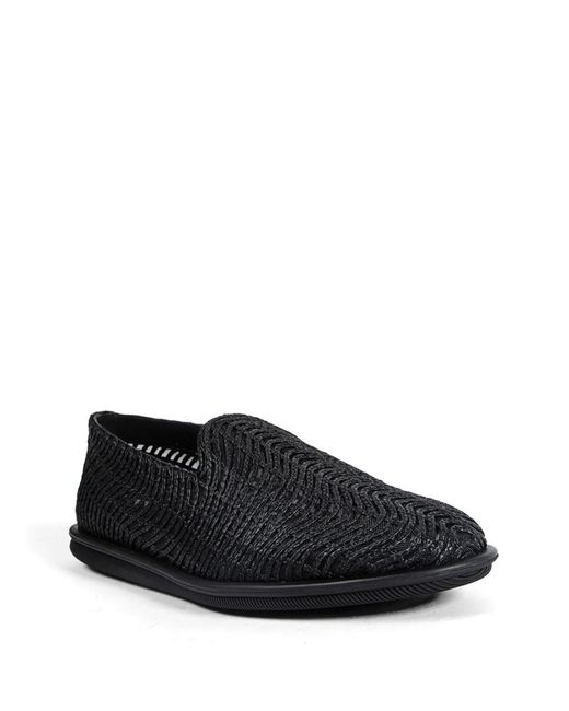 Giorgio Armani Black Mocassins À Broderie Cornely for men