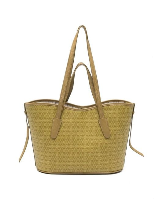 Coccinelle Green Never Without Monogram-Print Tote Bag