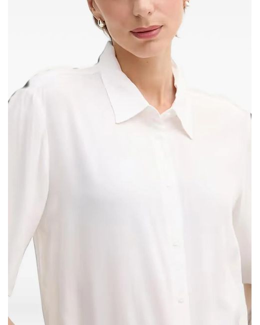 Benetton White Short-Sleeve Shirt