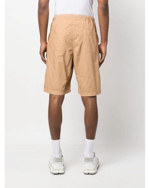Aspesi Natural Knee-Length Cargo Shorts for men