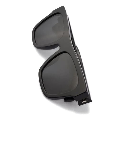 Prada Black Logo-Print Rectangle-Frame Sunglasses for men