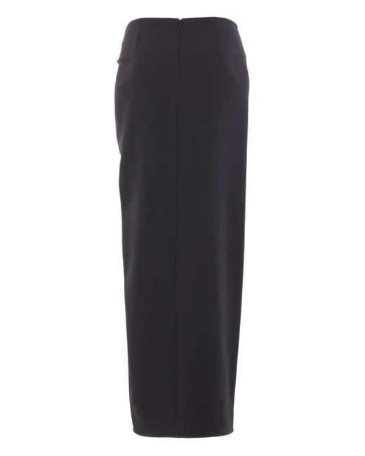 FEDERICA TOSI Blue Copricostume Knotted Midi Skirt