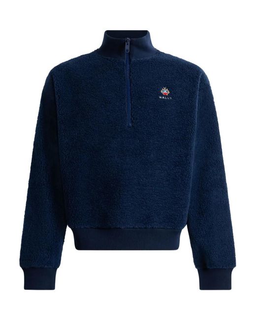 Bally Sweater Met Rits in het Blue voor heren