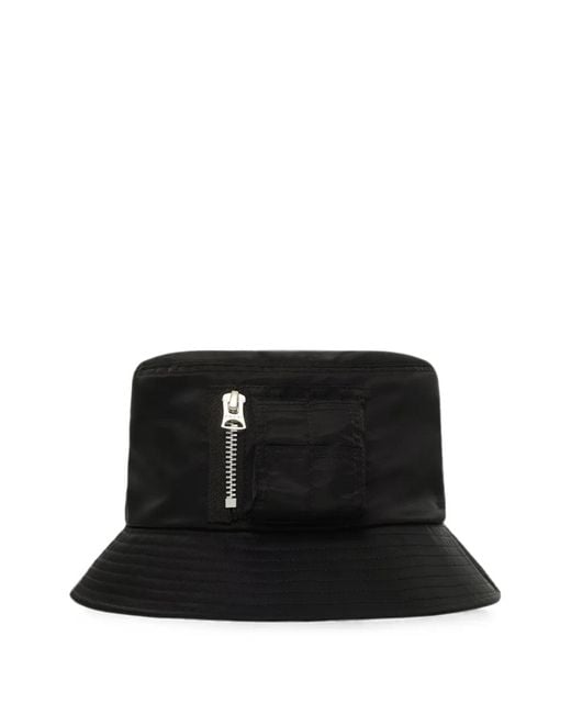 Sacai Black Pocket-Detail Bucket Hat for men