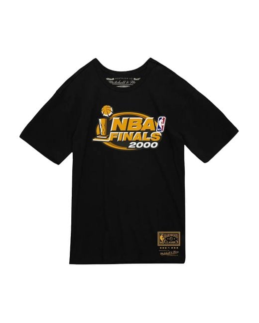Mitchell & Ness Black Los Angeles Lakers 2000 "Finals" T-Shirt for men