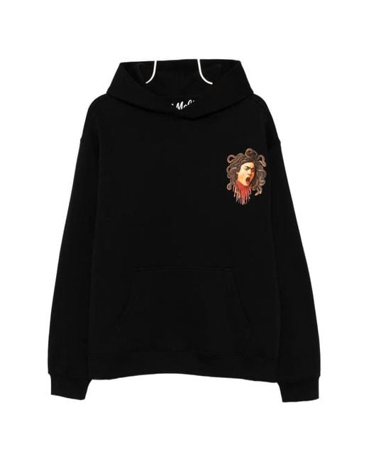 Melt Black Graphic-Print Hoodie for men