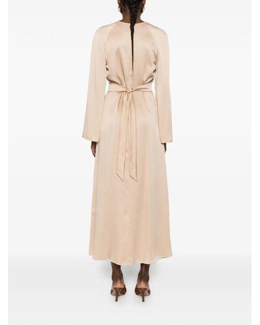 Fabiana Filippi White V-Neck Maxi Dress
