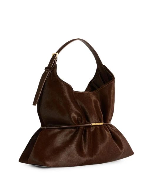 Balmain Brown Sphynx Medium Bag