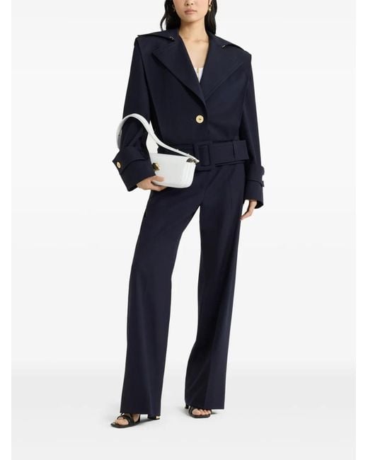 Patou Blue Belted Wool Jacket