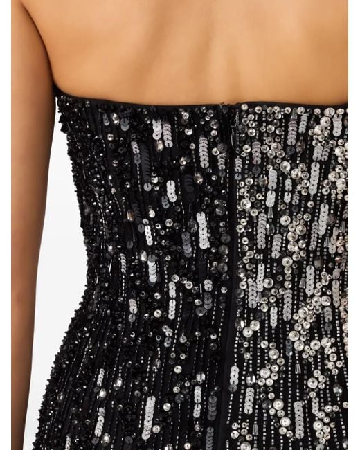 Jenny Packham Black Minuit Mini Dress