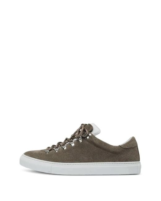 Diemme Brown Lace-Up Sneakers for men