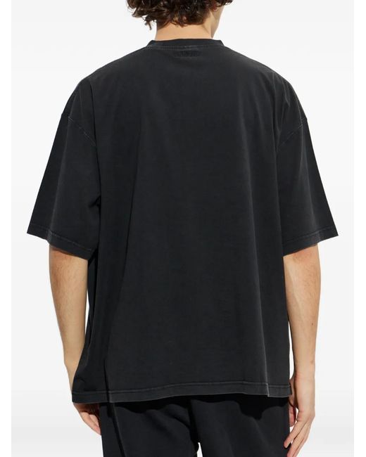 Vetements Black Logo-Print T-Shirt for men