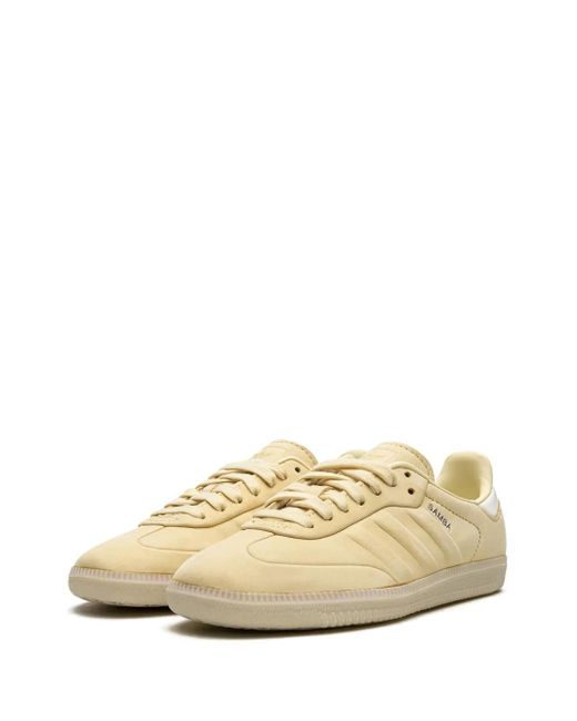 Adidas White Samba Leather Sneakers