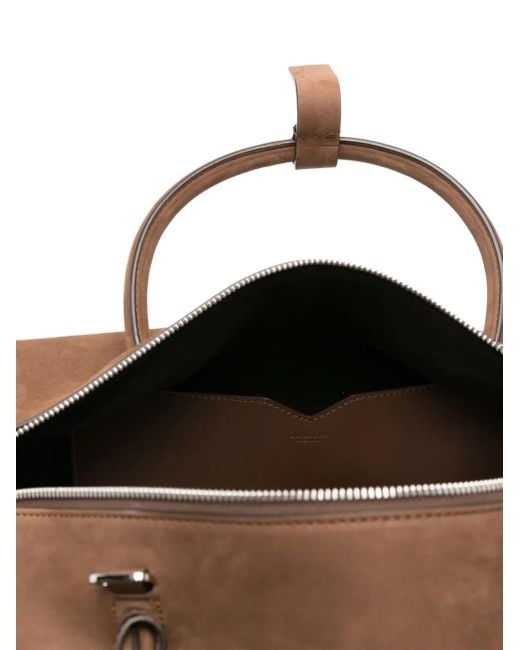Max Mara Brown Medium Suede Tote Bag